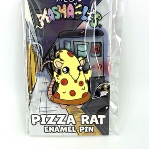 Meg's Mashables Pizza Rat Enamel Pin 2025 NYCC Exclusive Subway Design‎ NWT Rare
